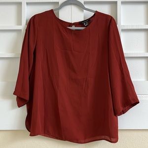 Flowy chiffon cinnamon colored size 12 top